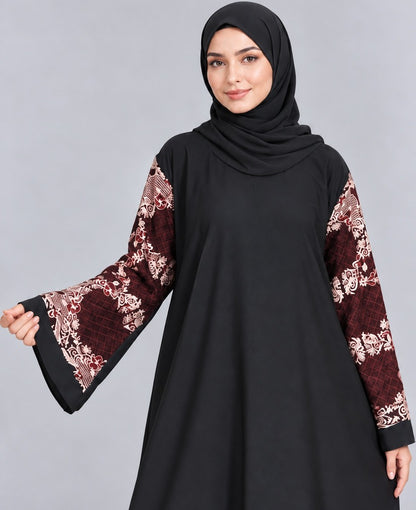 Embroided - Maxi Style - Nidah Abaya - BGA224