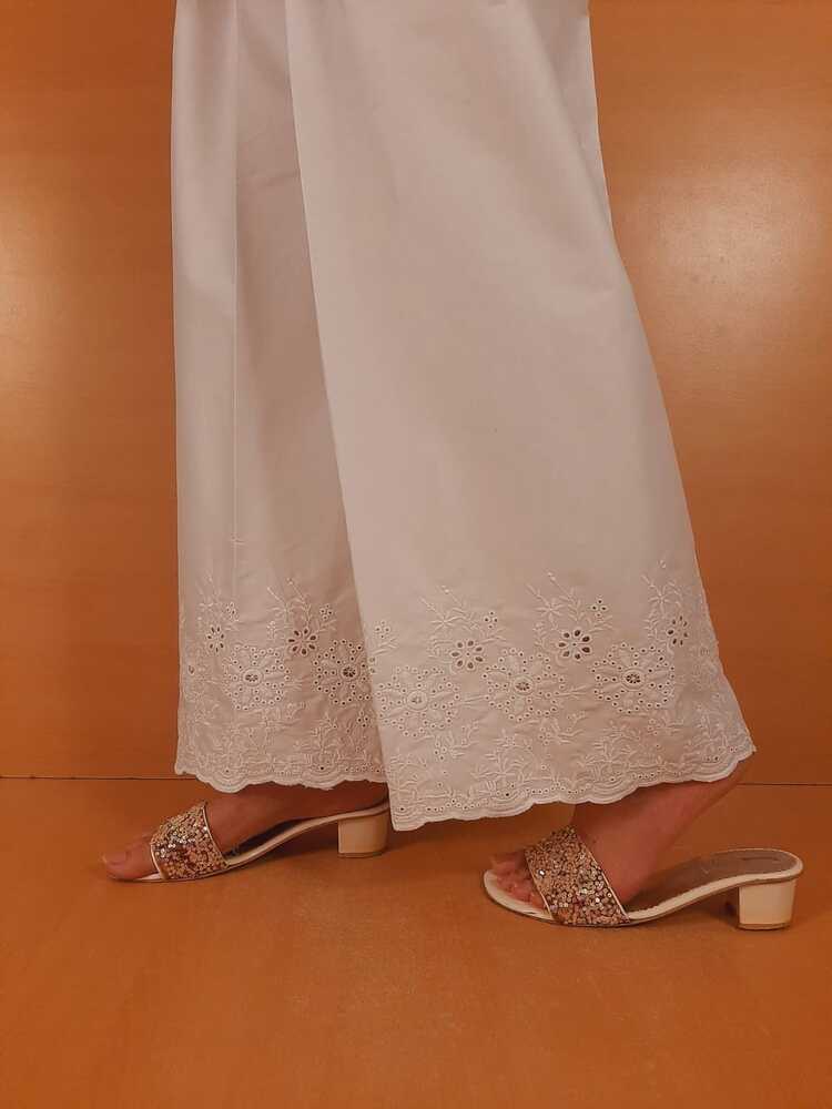 Embroided Cotton Palazo - ZT306