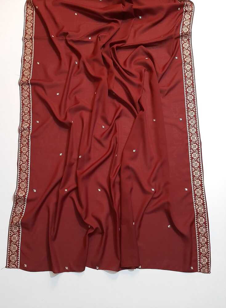 Embroided Swiss Lawn Chaddar Summer Shawl -  SH58