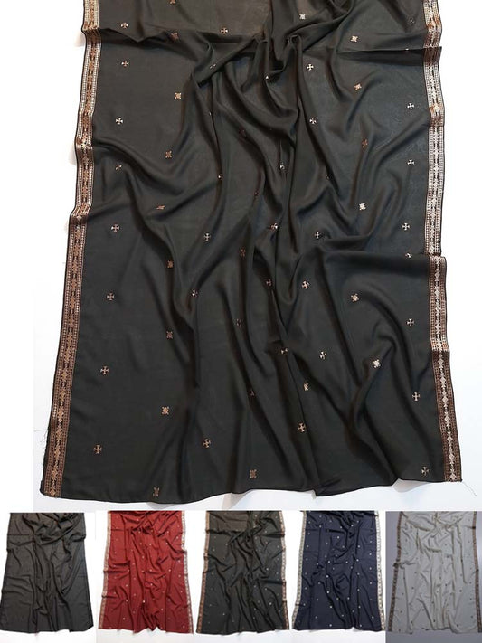 Embroided Swiss Lawn Chaddar Summer Shawl -  SH26