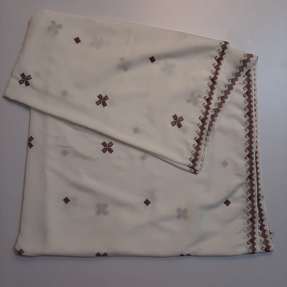 Embroided Swiss Lawn Chaddar Summer Shawl -  SH53