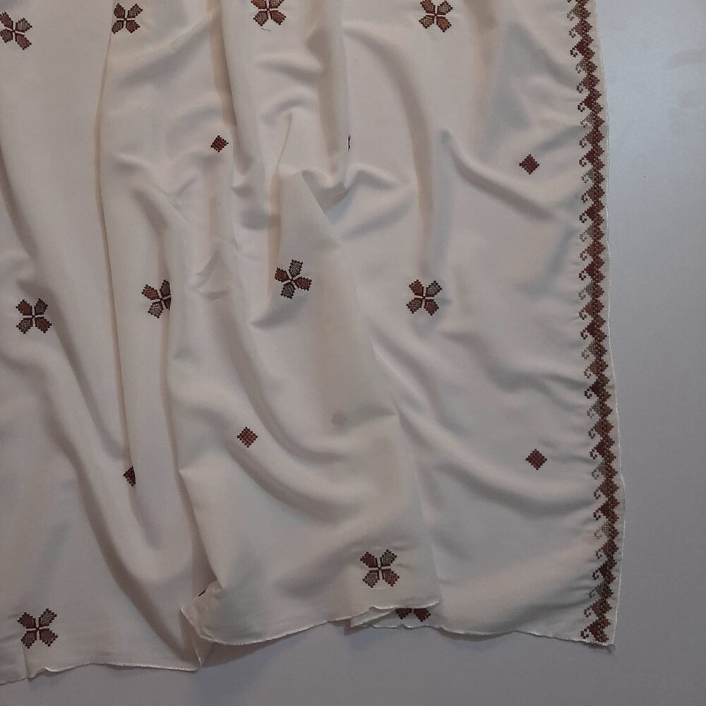 Embroided Swiss Lawn Chaddar Summer Shawl -  SH53