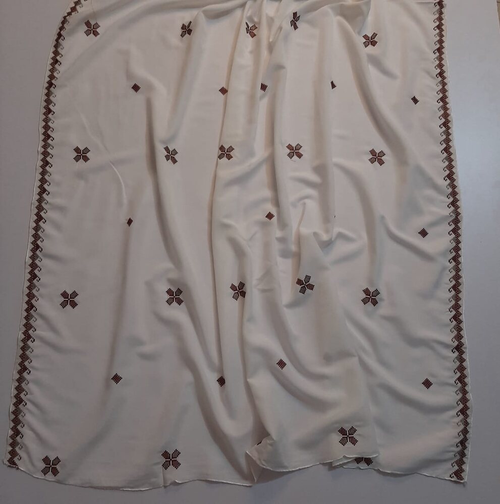 Embroided Swiss Lawn Chaddar Summer Shawl -  SH53