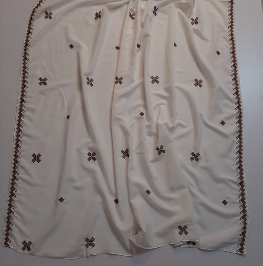 Embroided Swiss Lawn Chaddar Summer Shawl -  SH53