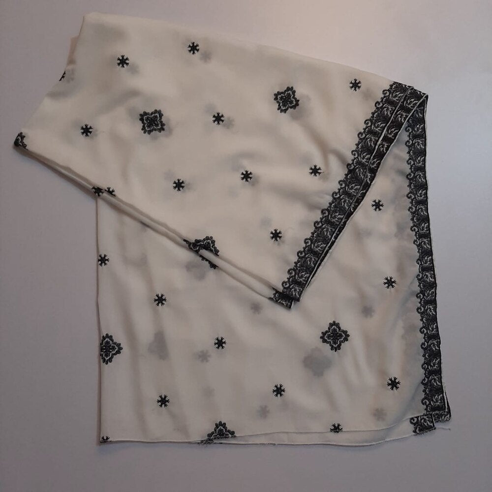 Embroided Swiss Lawn Chaddar Summer Shawl -  SH54