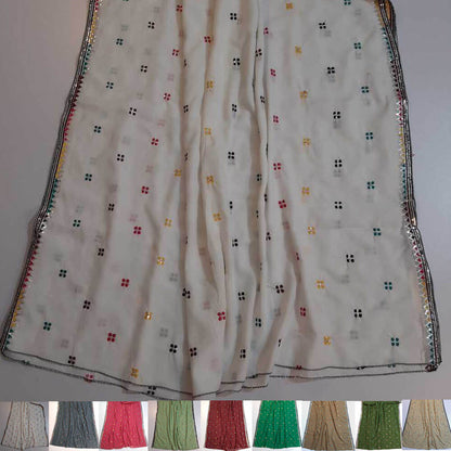 embroided swiss lawn chaddar summer shawl