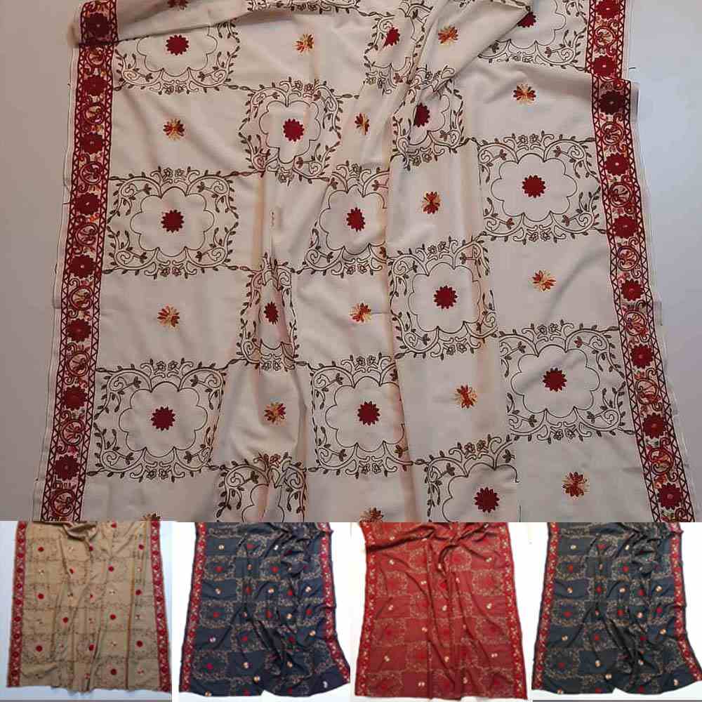 Embroided Swiss Lawn Summer Shawl  - SH109