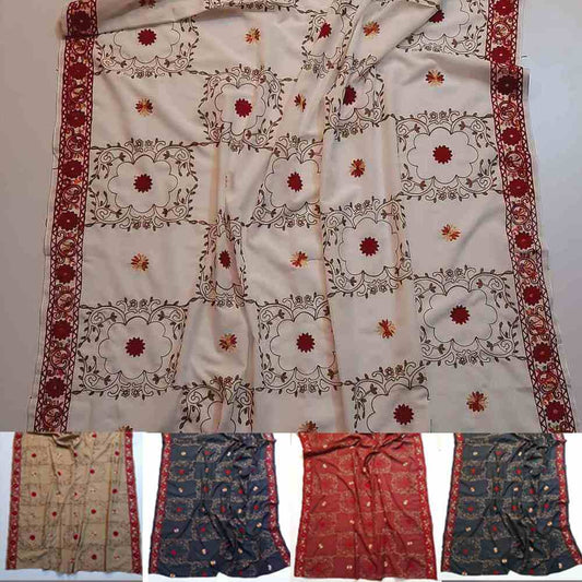 Embroided Swiss Lawn Summer Shawl  - SH109