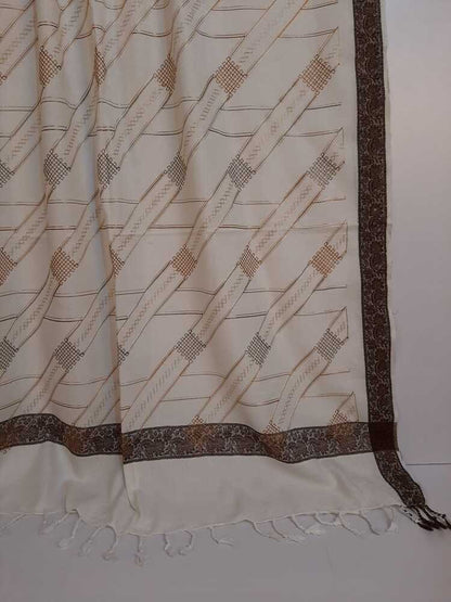 Embroided Winter shawl - Large - Warm - ZSH22