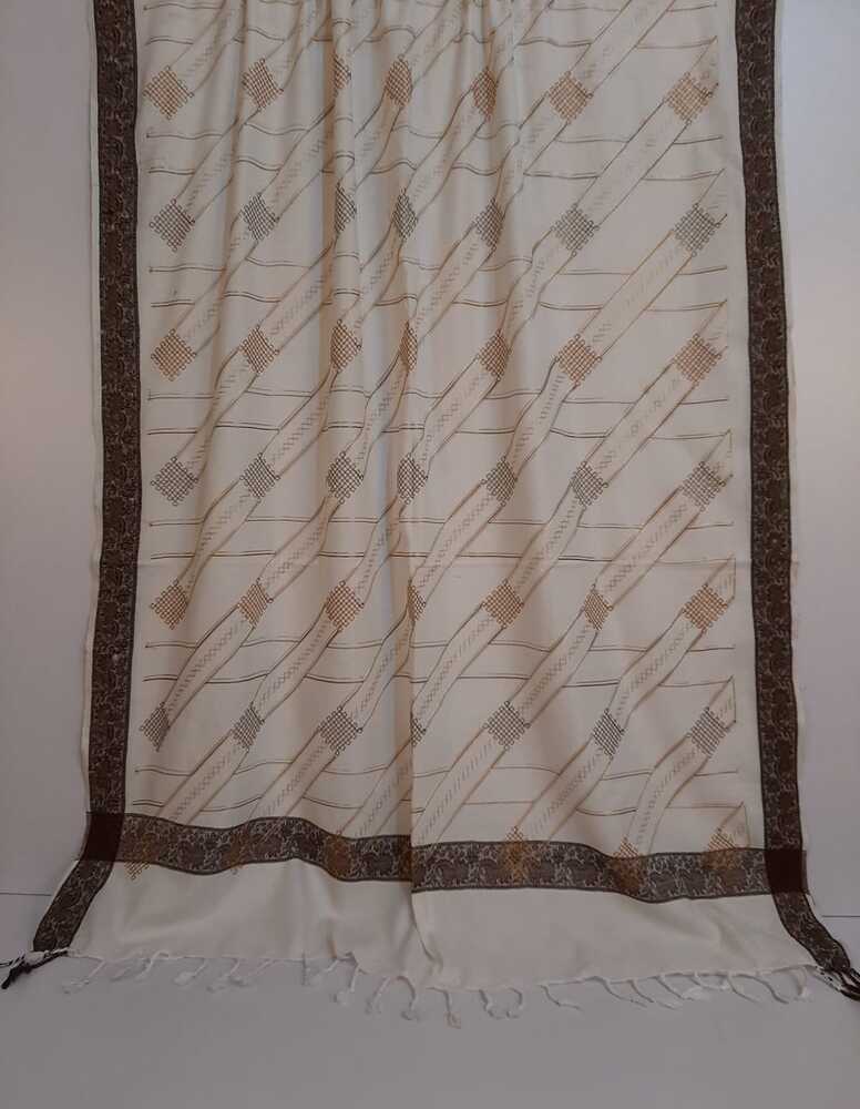 Embroided Winter shawl - Large - Warm - ZSH22
