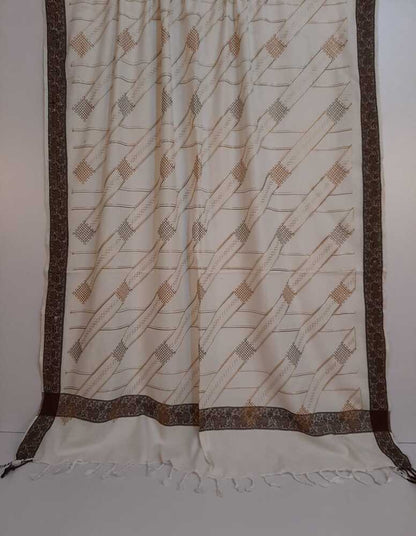 Embroided Winter shawl - Large - Warm - ZSH22