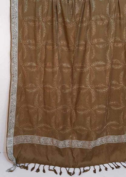 Embroided Winter Shawl - Large - ZSH03