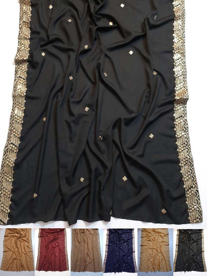 Embroided Swiss Lawn Chaddar Summer Shawl -  SH28
