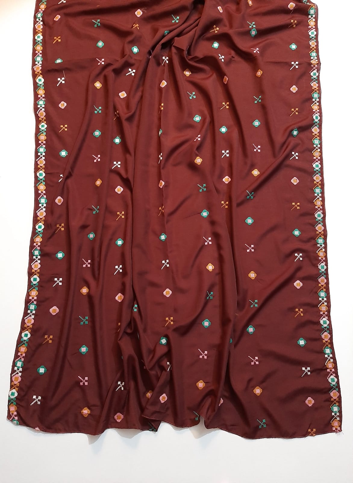 Embroided Swiss Lawn Summer Shawl - SH146