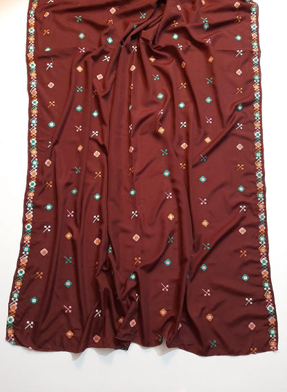 Embroided Swiss Lawn Summer Shawl - SH146