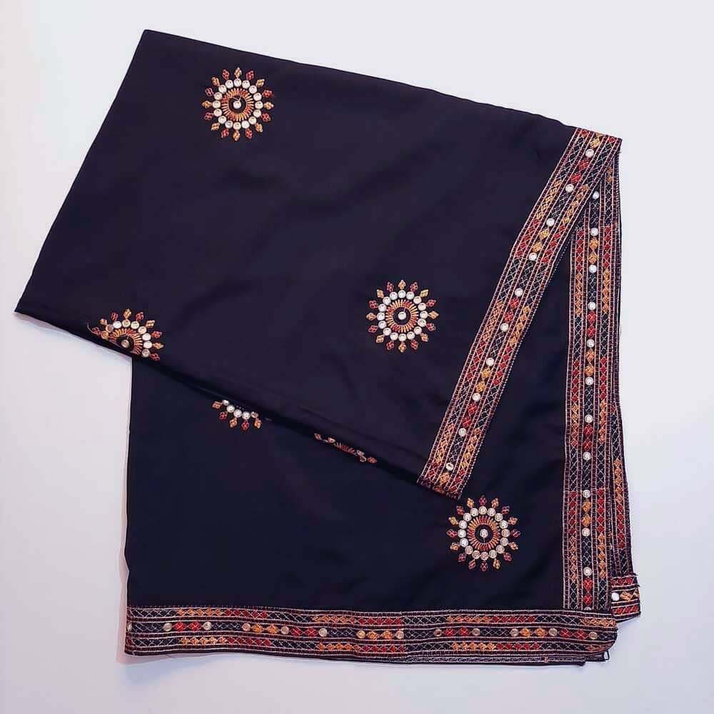 Embroided Swiss Lawn Summer Shawl Chaddar - SH108