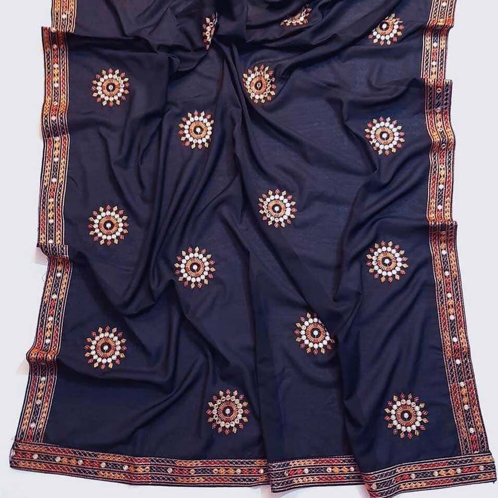 Embroided Swiss Lawn Summer Shawl Chaddar - SH108