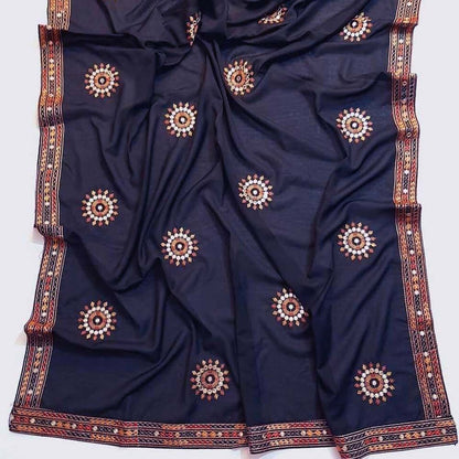 Embroided Swiss Lawn Summer Shawl Chaddar - SH108
