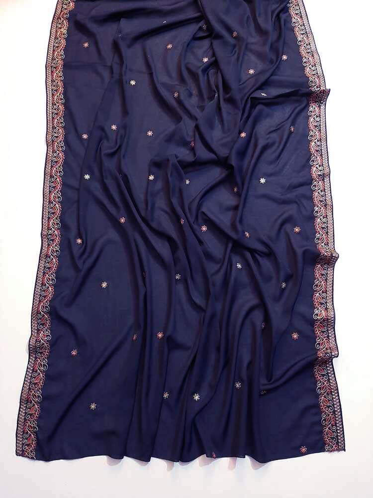 Embroided Swiss Lawn Chaddar Summer Shawl - SH132