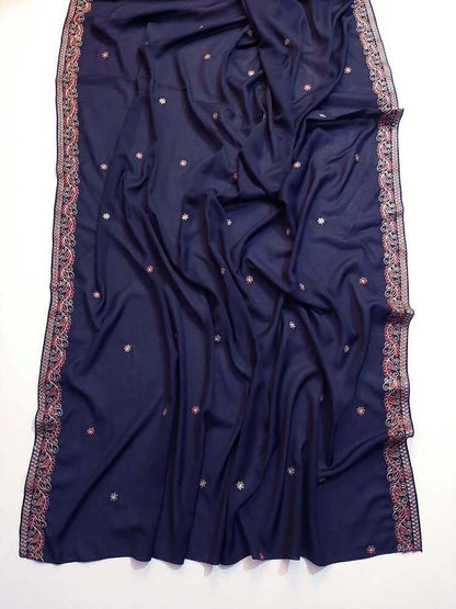 Embroided Swiss Lawn Chaddar Summer Shawl - SH132