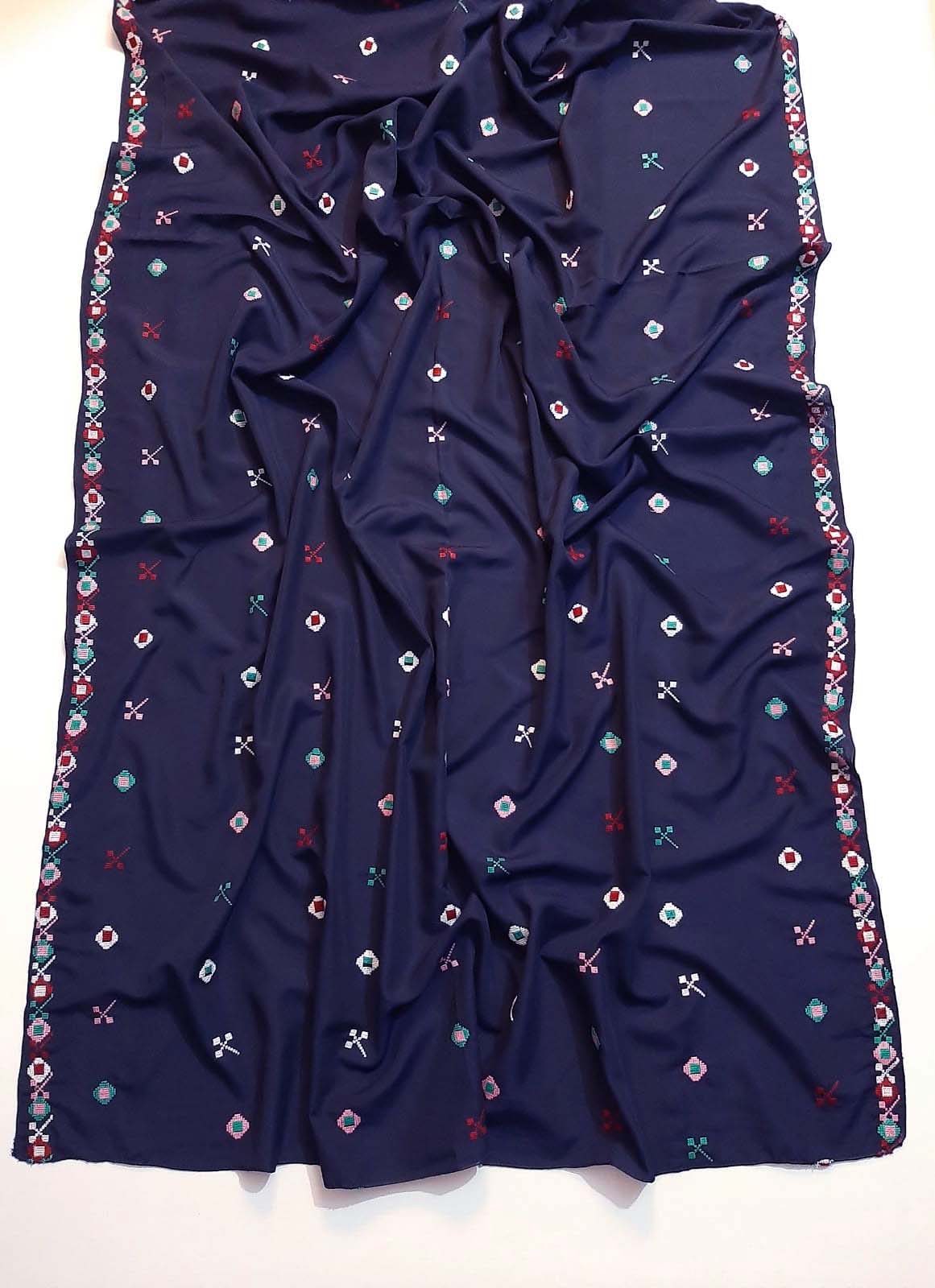 Embroided Swiss Lawn Summer Shawl - SH146