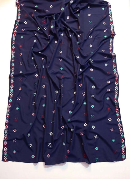 Embroided Swiss Lawn Summer Shawl - SH146