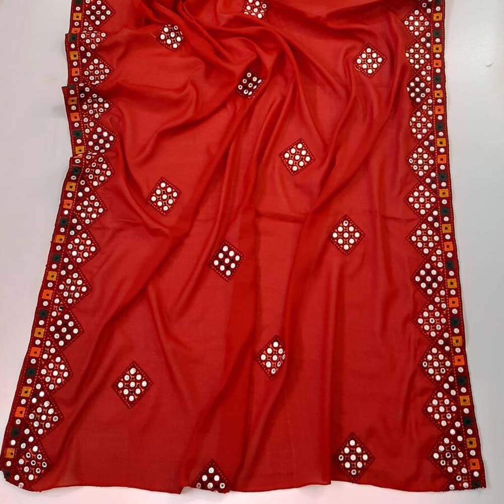 embroided swiss lawn summer shawl chaddar 