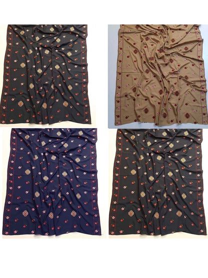 Embroided Swiss Lawn Chaddar Summer Shawl -  SH56