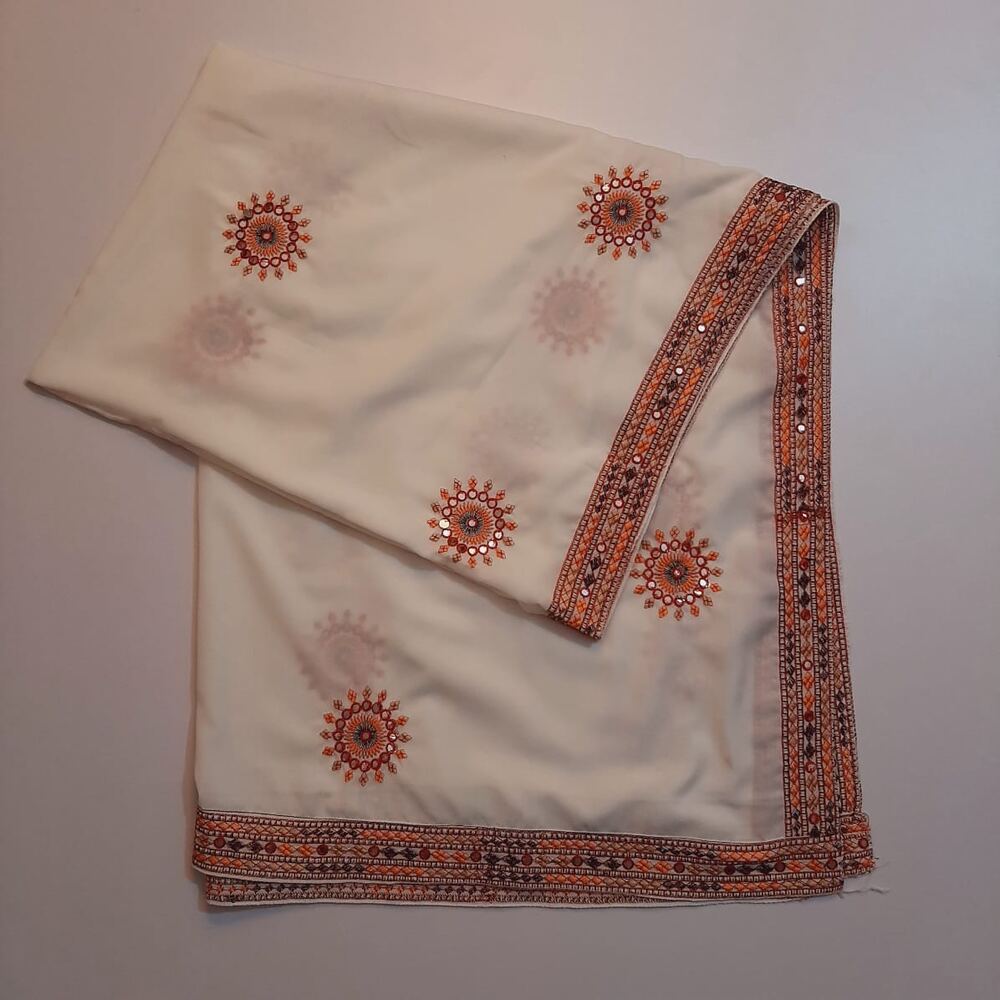 Embroided Swiss Lawn Summer Shawl Chaddar - SH108