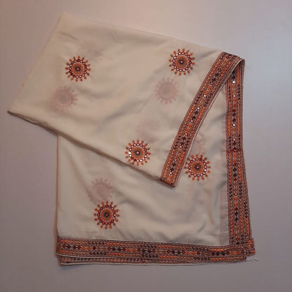 Embroided Swiss Lawn Summer Shawl Chaddar - SH108