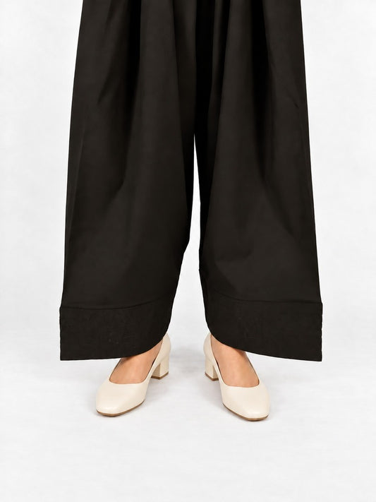 Farshi Shalwar Black - Cotton - ZSL07