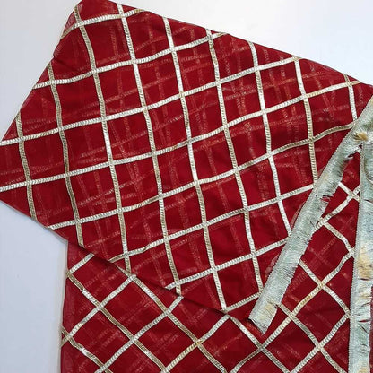 Gota Work - Wedding Dupatta - ZD229