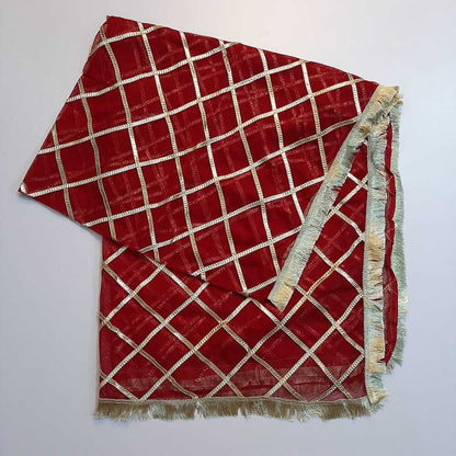 Gota Work - Wedding Dupatta - ZD229
