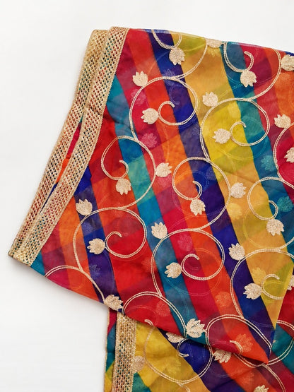 Gota Work - Wedding Dupatta - ZD229