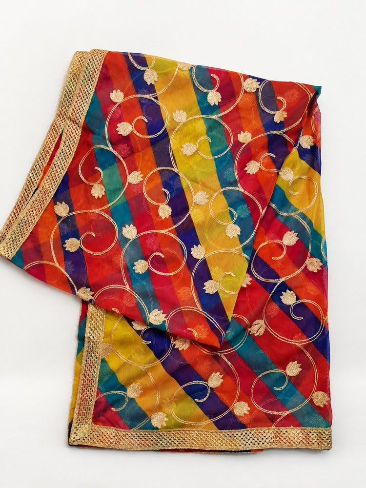 Gota Work - Wedding Dupatta - ZD229