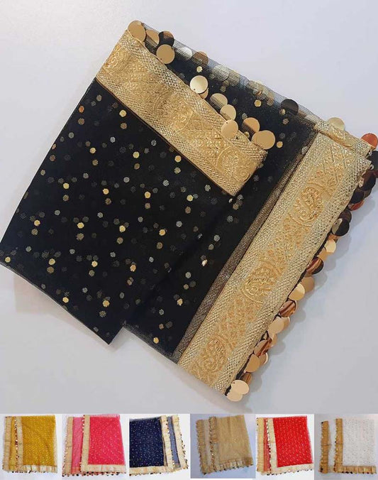 Gota Work Net Dupatta - ZD882