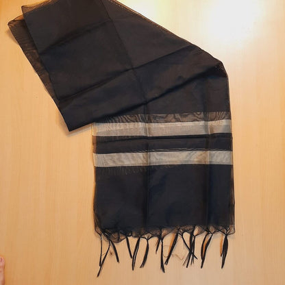 Khaadi Net Dupatta Black - ZD31