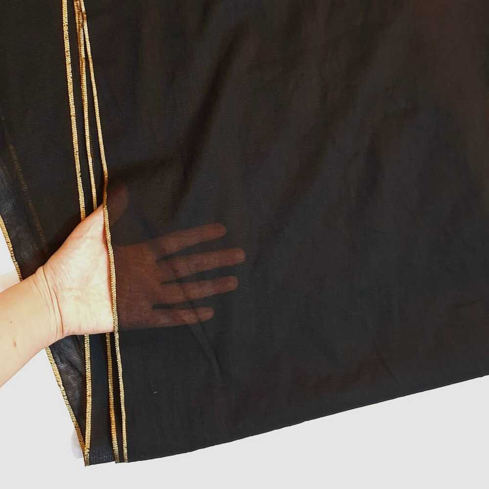 Khaadi Net dupatta - Black -  ZD852