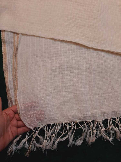 Khaadi Net dupatta - Dyeable -  ZD606