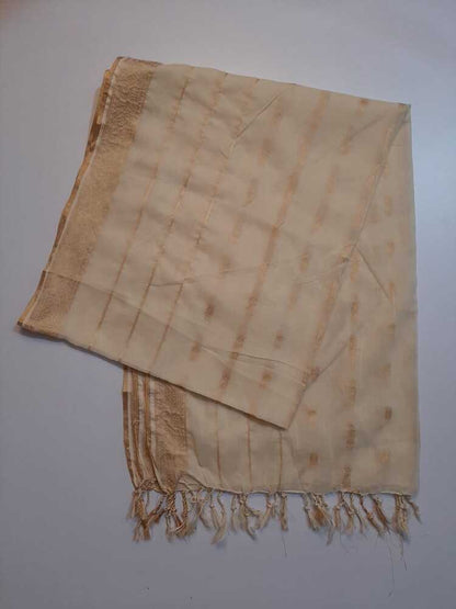 Khaadi Net Gold Zari Dyeable Dupatta
