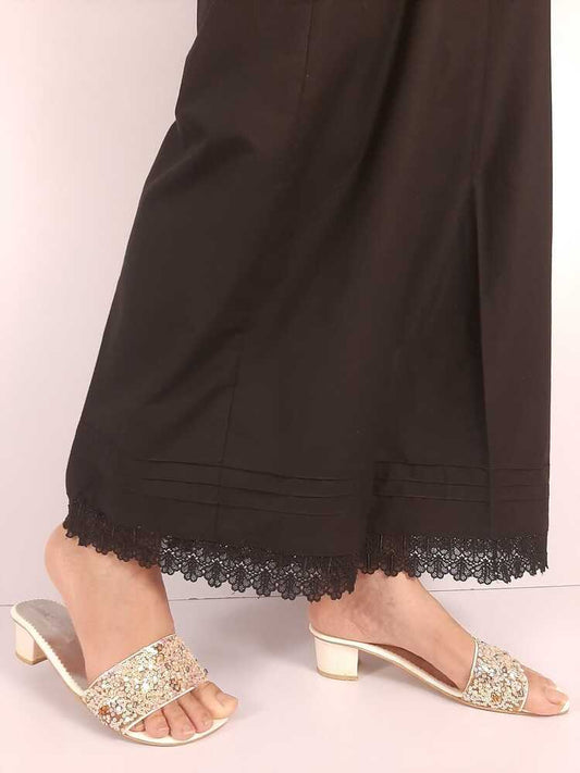 Laced Palazzo – Cotton – Black - ZT03