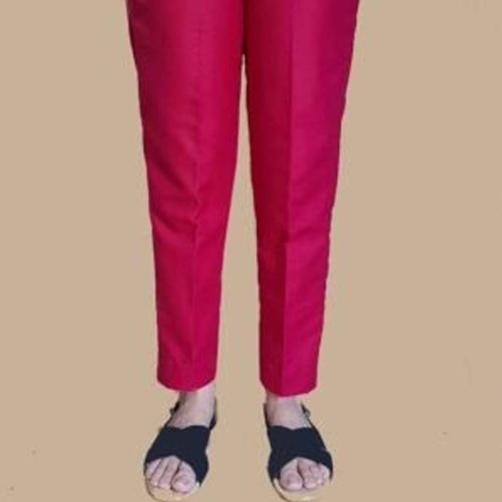 Ladies fuchsia dark pink trouser pant
