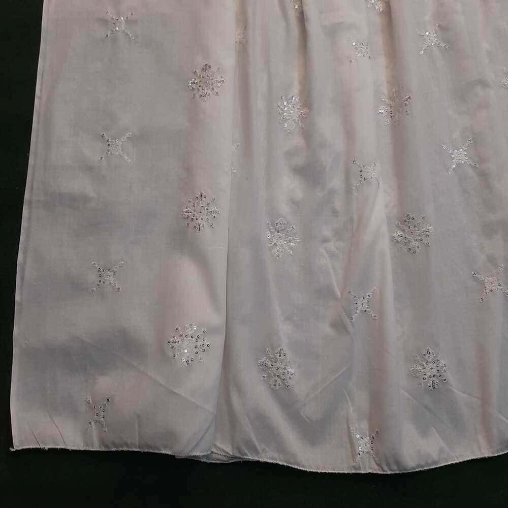 Lawn Embroided Sequence Dupatta - White - ZD236