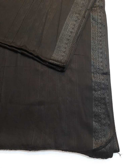 Linen Jaquard Dupatta - Black