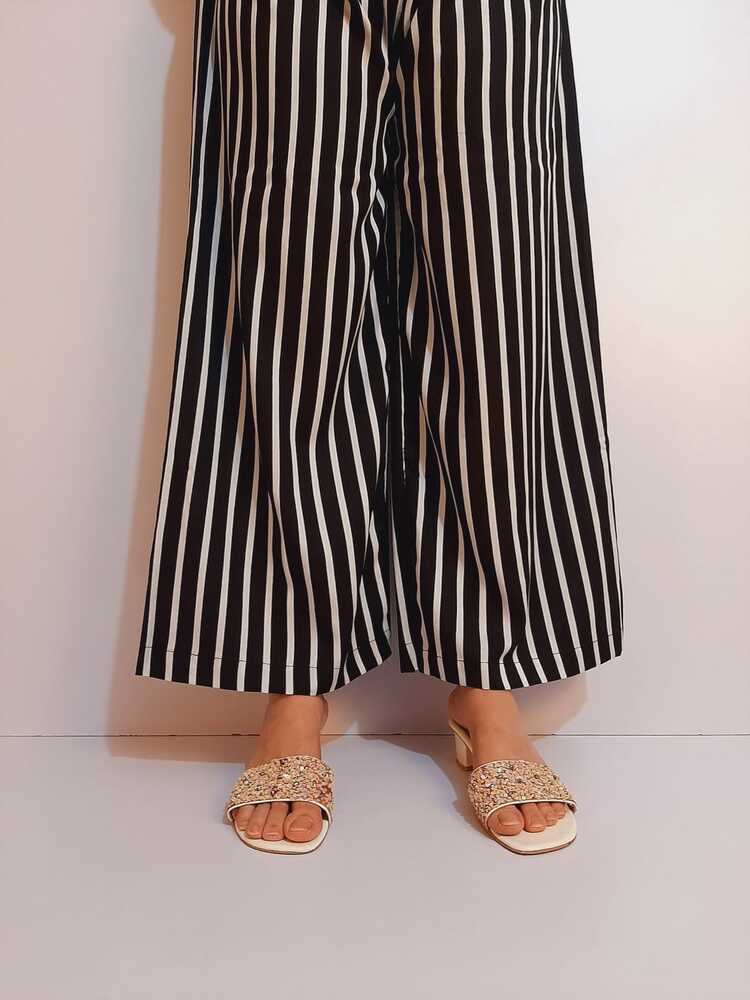 Printed Linen Palazzo - ZT496