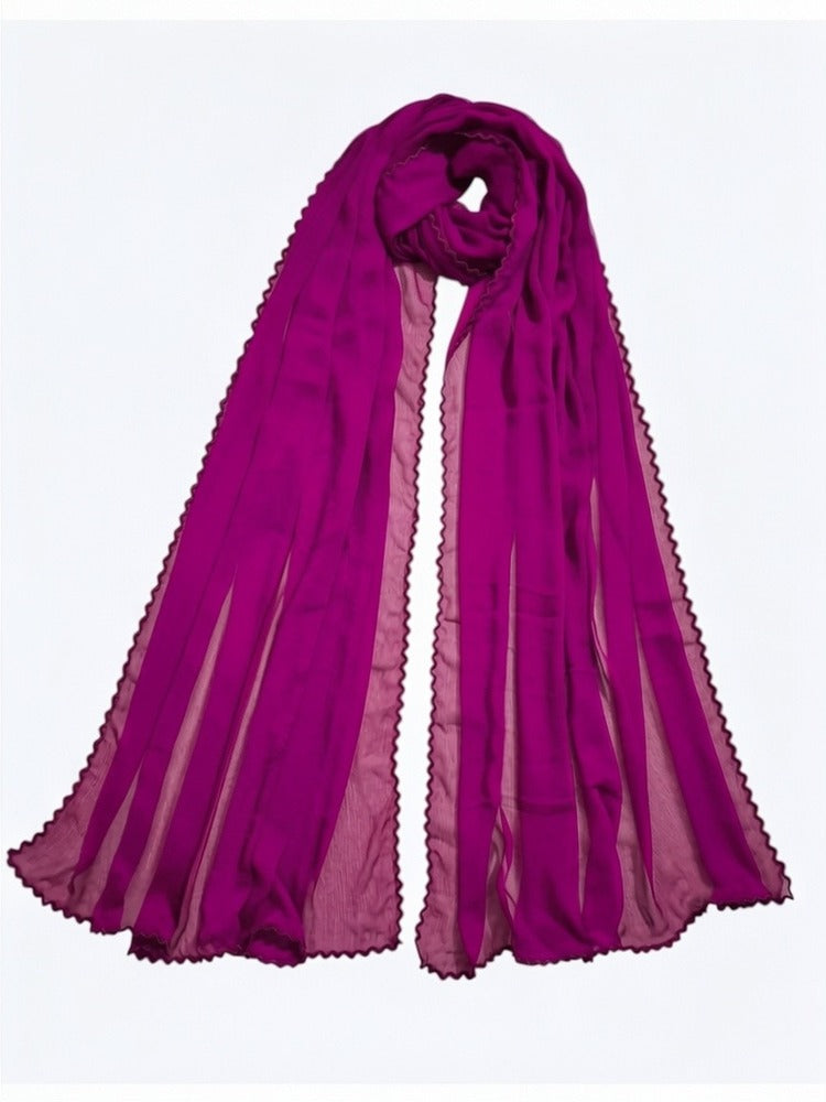 Qureshia Work Chiffon Dupatta  - ZD60