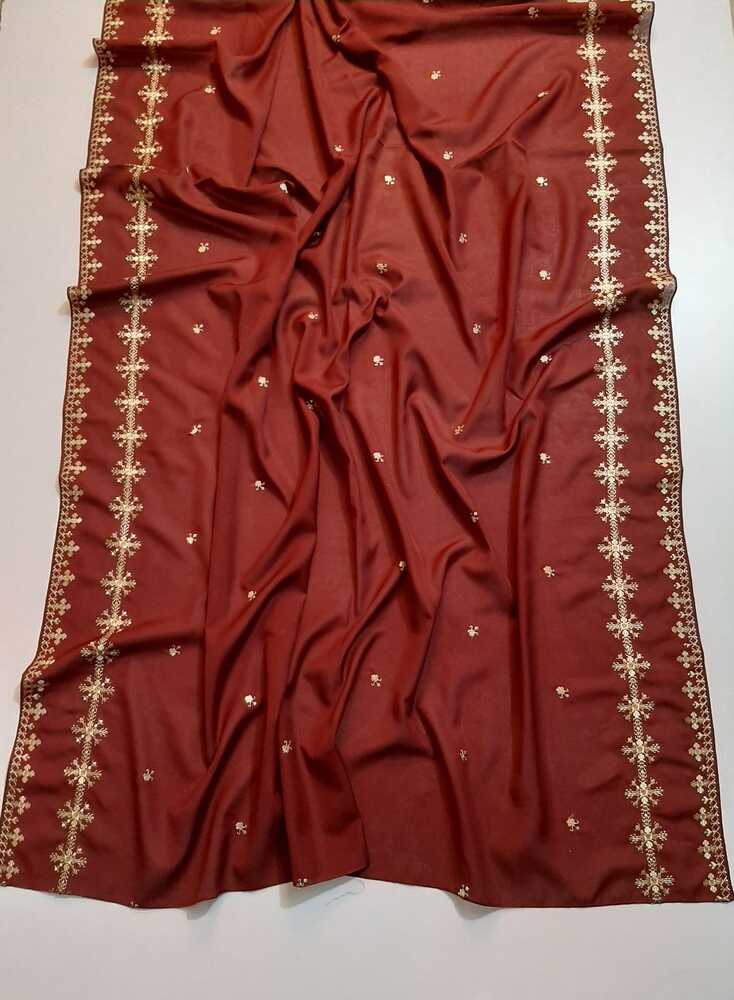 Embroided Swiss Lawn Chaddar Summer Shawl -  SH21