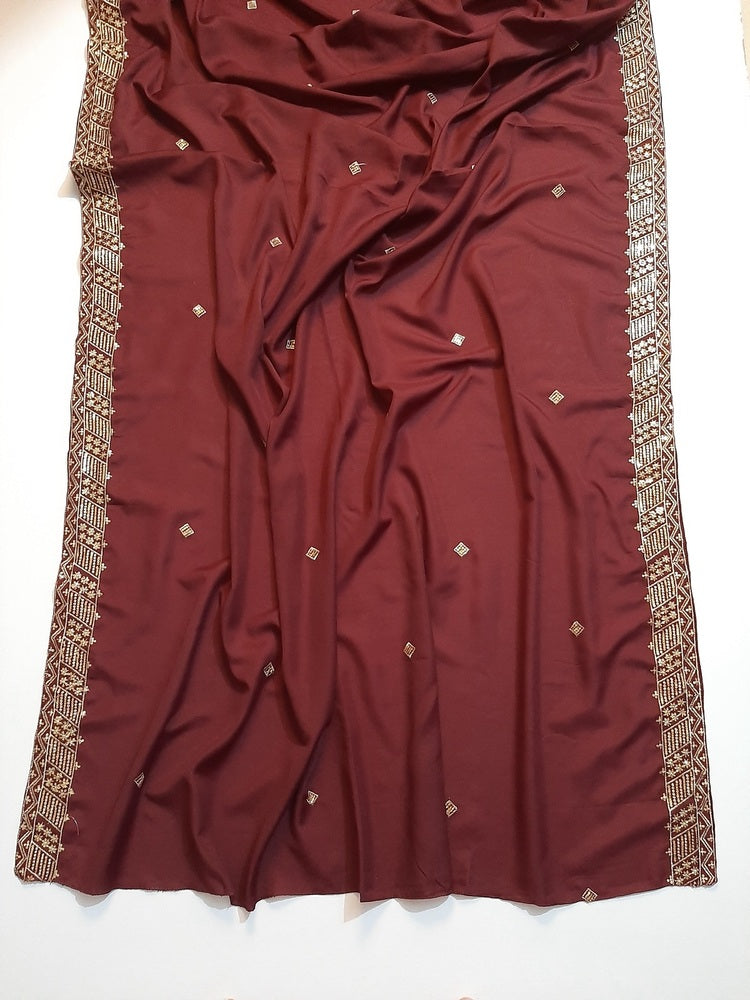 Embroided Swiss Lawn Chaddar Summer Shawl -  SH28
