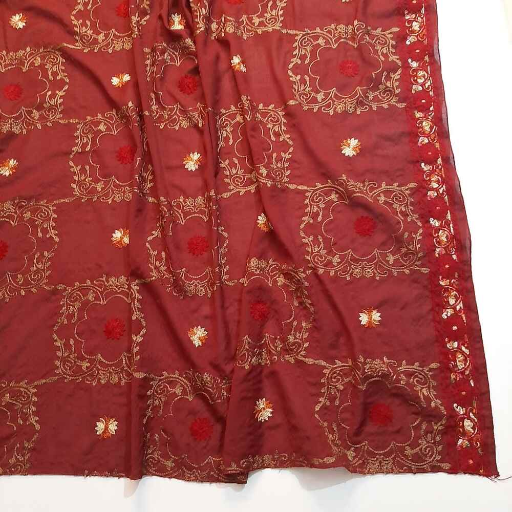 Embroided Swiss Lawn Summer Shawl  - SH109