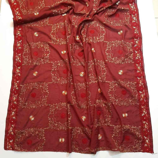 Embroided Swiss Lawn Summer Shawl  - SH109